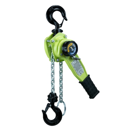 AMH Lever Hoist 1.6t-20'Lift-USA Chain W/ Shipyard Hooks